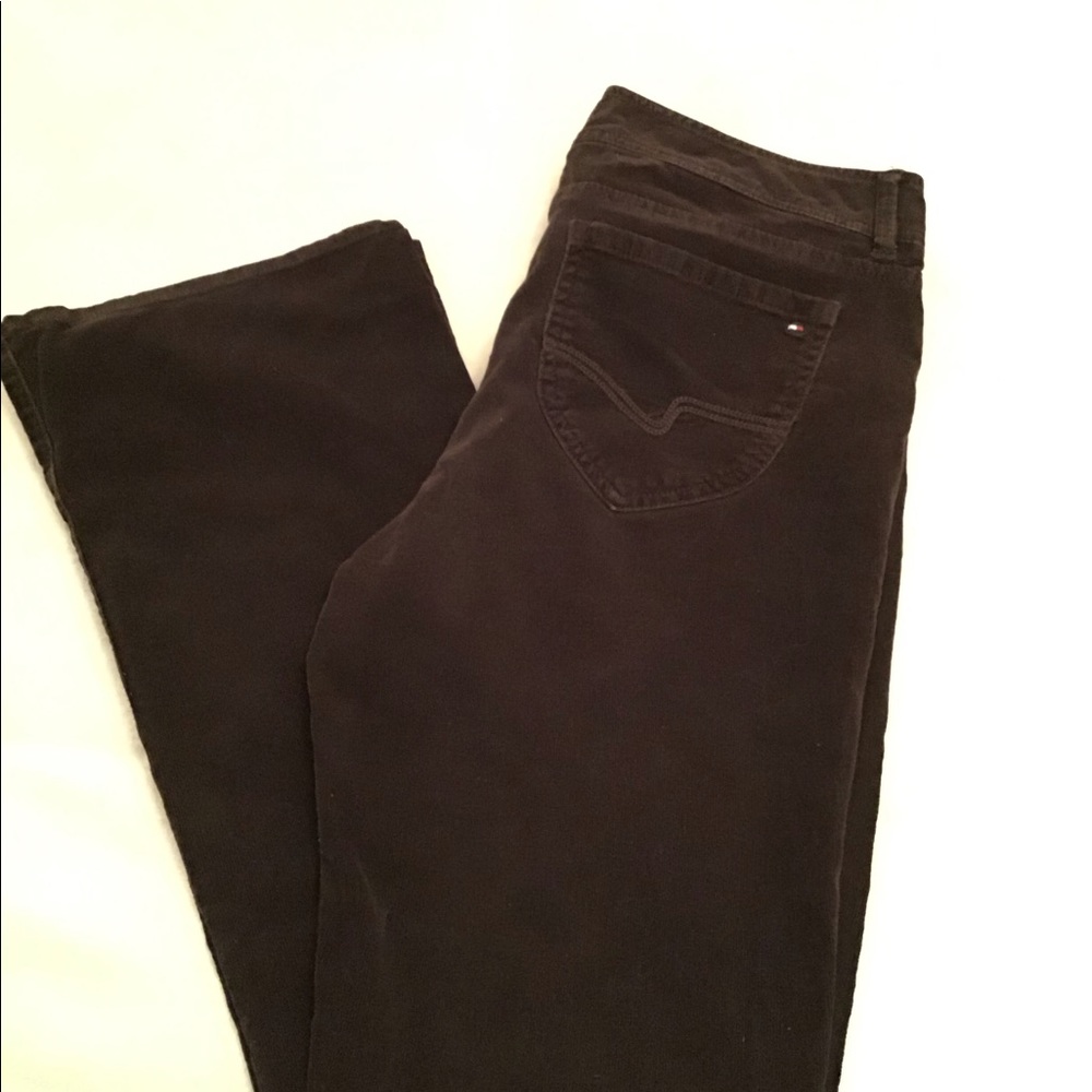 Misses Tommy Hilfiger Boot Cut Brown Cords Size 10